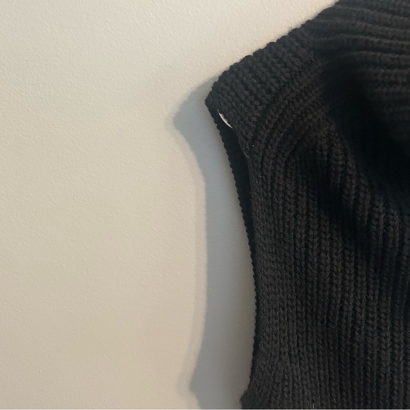 Aritzia Wilfred Black Durandal Knit Sweater - 100% Merino Wool - Picture 8 of 11